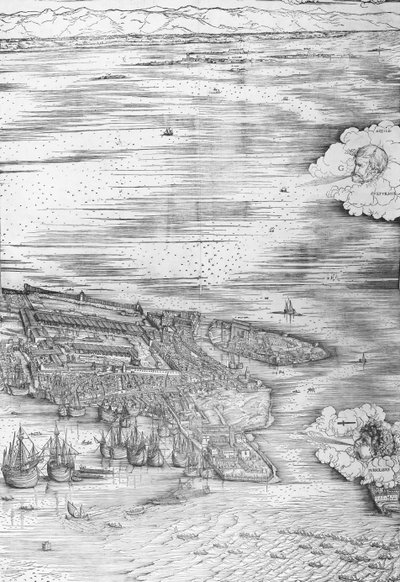 Grande Pianta Prospettica - Venice (right hand side) by Jacopo de Barbari